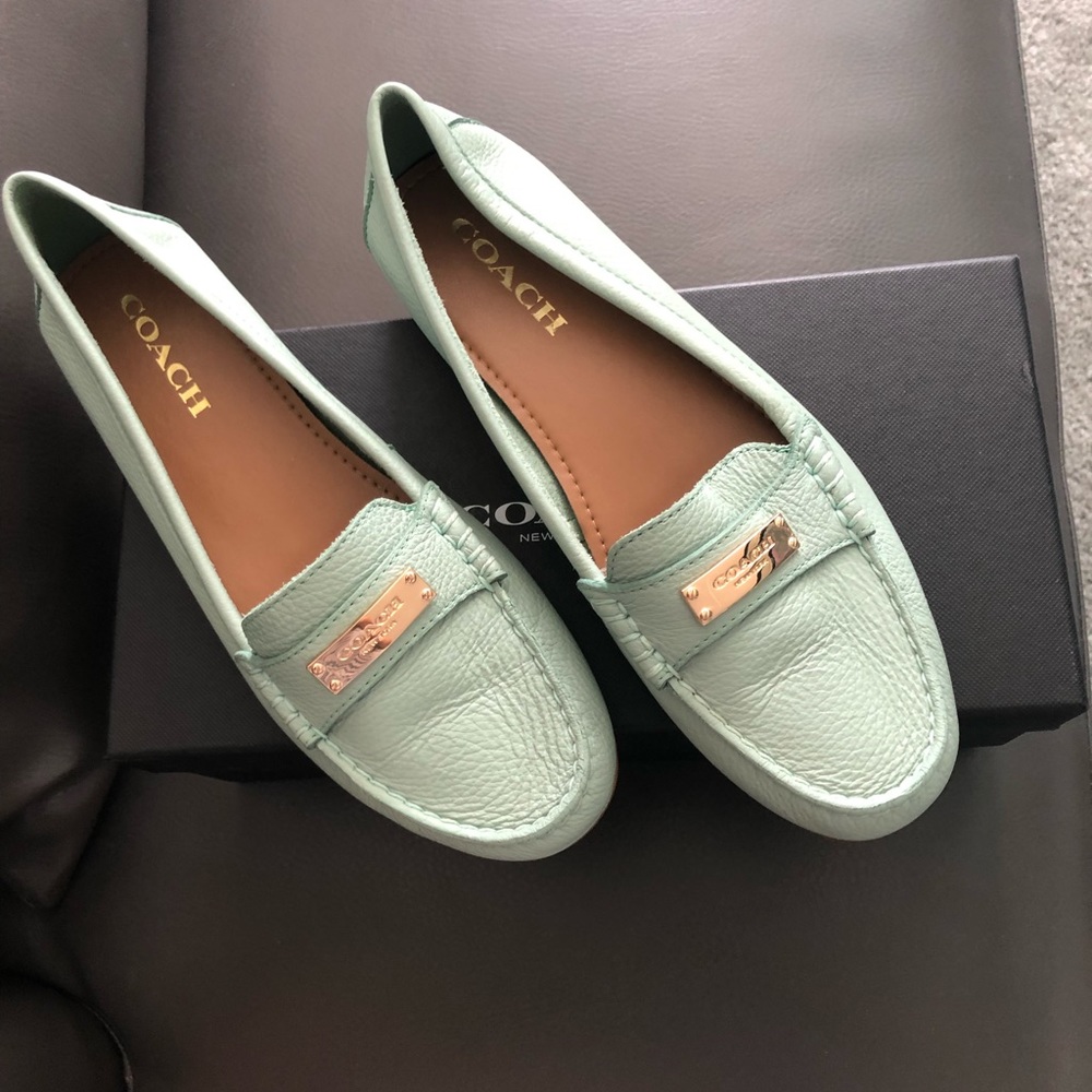 Coach Sea Foam Drivers Slip On!